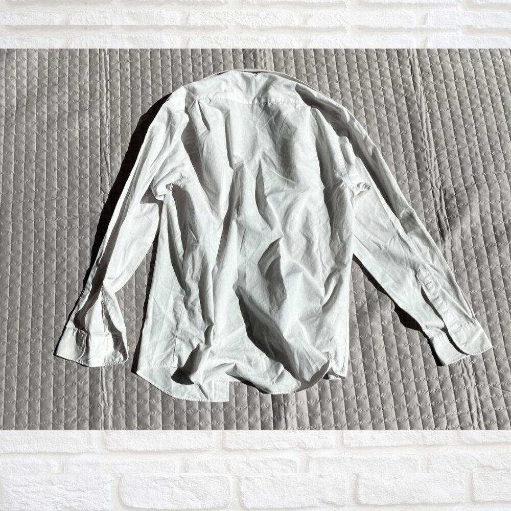 Debenhams Men’s Dress Shirt Button Up Collared Shirts Medium White 14.5 37cm‎